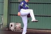 【動画】ヤクルト奥川の新フォーム、大谷みたいになる