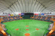 19日に無観客試合で開幕したプロ野球、東京ドーム前にファン約150人集まり声援