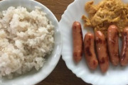 ワイの朝ご飯に点数つけてくれや（※画像あり）