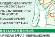 女性が倒れた！AED使用、ためらうかも…服を脱がせない女性に配慮した方法もあります救命処置をためらわないで！