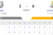 【3-6】ホークス勝利でカード勝ち越し！！石川5回無失点の好投　ホームラン３本と打線も奮闘