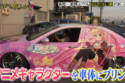 【悲報】vtuberオタクの痛車、心無い人間に傷つけられる