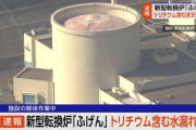 【速報】福井 転換炉「ふげん」でトリチウム含む水漏れる 原子力規制庁