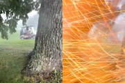 【動画】ゴルフ中の嵐を撮影していた男性が雷に打たれる事故。