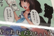 【悲報】フェミ「電車に『やったねたえちゃん』の広告があああ！」←これもうネット玄人だろ…