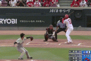 【広島対巨人15回戦】広島、７回裏にマクブルームの2点タイムリーツーベースで同点に追いつく！！！！！