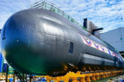 韓国で新型潜水艦の進水式、北朝鮮の発射実験の数時間後