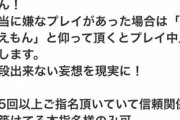 嬢「プレイの最中に私が『イヤ』とか『ダメ』など言って拒絶しますけど全て無視してください」　ぼく「はい」　→