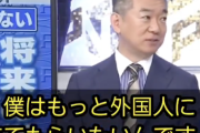 橋下徹｢僕はもっと外国人に来て貰いたいんですよ。島国日本で日本人ばっかりは居心地が悪い｣