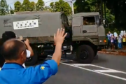 【報道されない動画あり】千葉県の復旧に尽力した北海道と練馬の自衛隊への山武市民からの暖かい見送り