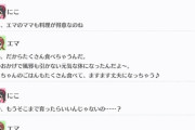 育ち盛りエマさん、にこちゃんの料理をおかわり【毎日劇場】
