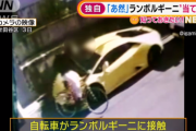【悲報】世田谷でランボルギーニが自転車に当て逃げされる