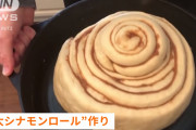 外出禁止で母親が巨大シナモンロールを作成→ 多くの人が感涙する予想外すぎる結末に
