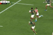 【ラグビーW杯】日本さん、南アフリカがミスしまくるせいで命拾いの連続wwwww