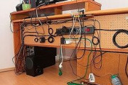 PCのデスク回りの配線