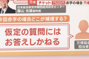モーニングショー「赤字の場合どこが補填？」万博協会「仮定の質問にはお答えしかねる」?