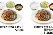 【画像】松屋、とんでもない「肉セット」を売り出してしまう！！！