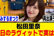 松田里奈、クロストークでとある事を告白.櫻坂46]