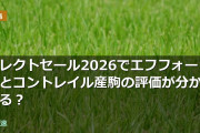 セレクトセール2026でエフフォーリアとコントレイル産駒の評価が分かれる？
