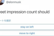 イーロンマスクさん　例のアクセスカウンターについてアンケを開始する