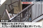 「部屋にゴキブリ。殺虫剤を大量にまいた」マンションの一室で爆発　こたつ付近で引火の可能性か　髪の毛が焼けるなど男性搬送