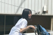 自転車に乗る大野愛実がなんかＨ【まなみん】【日向坂46】