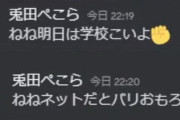 【ホロライブ】ぺこら「ねね明日は学校こいよ✊」「ねねネットだとバリおもろいやん」【無言マリパ】
