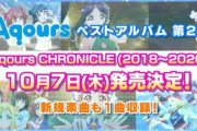 ベストアルバム「ラブライブ！サンシャイン!! Aqours CHRONICLE (2018～2020)」予約開始！限定盤には新規撮り下ろし写真を収録した豪華ブックレットを封入