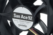 山洋電気、業界トップの高静圧、高風量を実現したという92x25mmファン｢San Ace 92 9HVタイプ」を発表