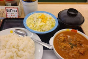 【画像】松屋来たンゴ、ごろごろバターチキンカレー食うンゴ