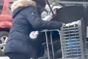 【動画】ショッピングカートを盗もうとした黒人さん、残念すぎる事にｗｗｗｗｗｗｗ