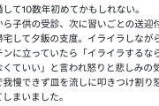 【夫婦逆ギレ】嫁がストレスで皿叩きつけたら旦那がまさかの突き放し発言ｗｗｗｗ