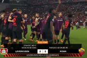 【速報】レヴァークーゼンさん、ローマ相手にまたしてもAT劇的ゴールを決めて初のEL決勝進出キターー！！ｗｗｗｗ