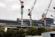 【全貌写真】建て替え中のNHK本部がヤバイ、建設費3400億円(新国立競技場の2倍/万博規模/いずも型護衛艦２隻分)　ネット「軍事要塞かよ･･･」