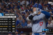 海外の反応     大谷翔平、44号で44-43！初回からビッグ3の3者連続HR（ドジャース史上初）