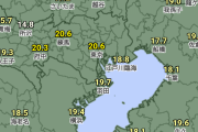 【速報】東京　20℃超え