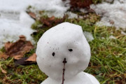 【画像】ワイが作った雪だるま見て