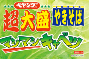 ペヤング超大盛の5倍キャベツ「ペヤング超大盛りやきそばマシマシキャベツ」発売