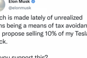 【悲報】イーロンマスク、自身の持ってるテスラ株10%を売るかTwitterで投票中