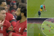 【動画】リバプール選手、プレミア副審から前代未聞エルボー被害ｗｗｗｗｗｗｗ
