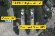 ロシア軍飛行場に打撃か？衛星画像で「新兵器」の被害あきらかに…大型無人機オリオンとMiG-29に損害！