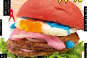 【画像】ドムドムハンバーガー、なんか変な商品を出す🐘🔴🔵🟡🩷🟢