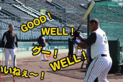 【阪神】マルテ選手が福留選手をお手本に初めて連ティーへ挑戦！