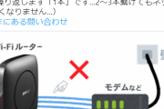 「モデムとルーターの間のLANケーブルは1本で。２本繋いでもネットは速くなりません」バッファローが注意喚起
