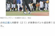 巨人･秋広、バント成功率100%を目指す！？
