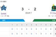 【試合結果】ヤクルト2-3ベイスターズ　小川6回2失点  オスナ12号