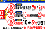 30兆円規模の追加経済対策で特別定額給付金再支給か現役世代10万円低所得者20万円 |  前のは結局使わず貯金に回したな