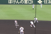 【本日の阪神タイガース】外野からの中継守備に3人縦列