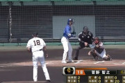 【動画】プロ野球の球審、とんでもないストライクコールをしてしまう