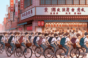 【ワロタ】中国で大学生多数が自転車で肉まんを食べに行く行為が社会問題に